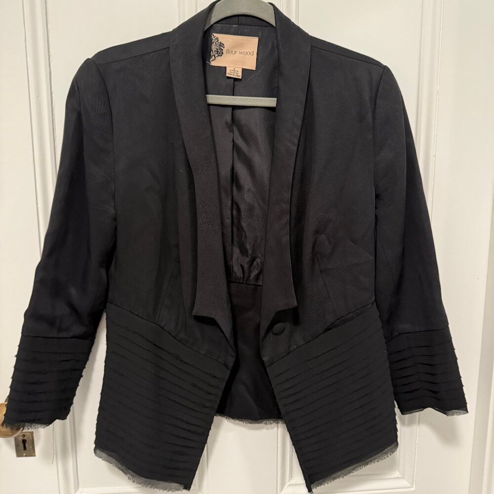 Fleur Wood/Anthropologie Tuxedo-Style Women's Blazer